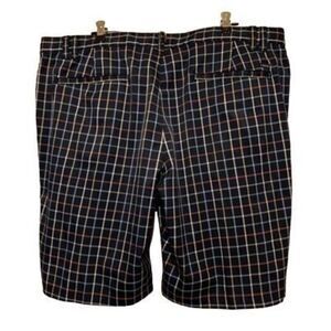 Izod Golf Size 42 Blue Plaid Shorts